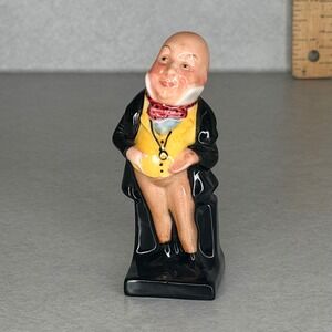 Royal Doulton Micawber Dickens Characters Figurine Vintage England Porcelain 4in